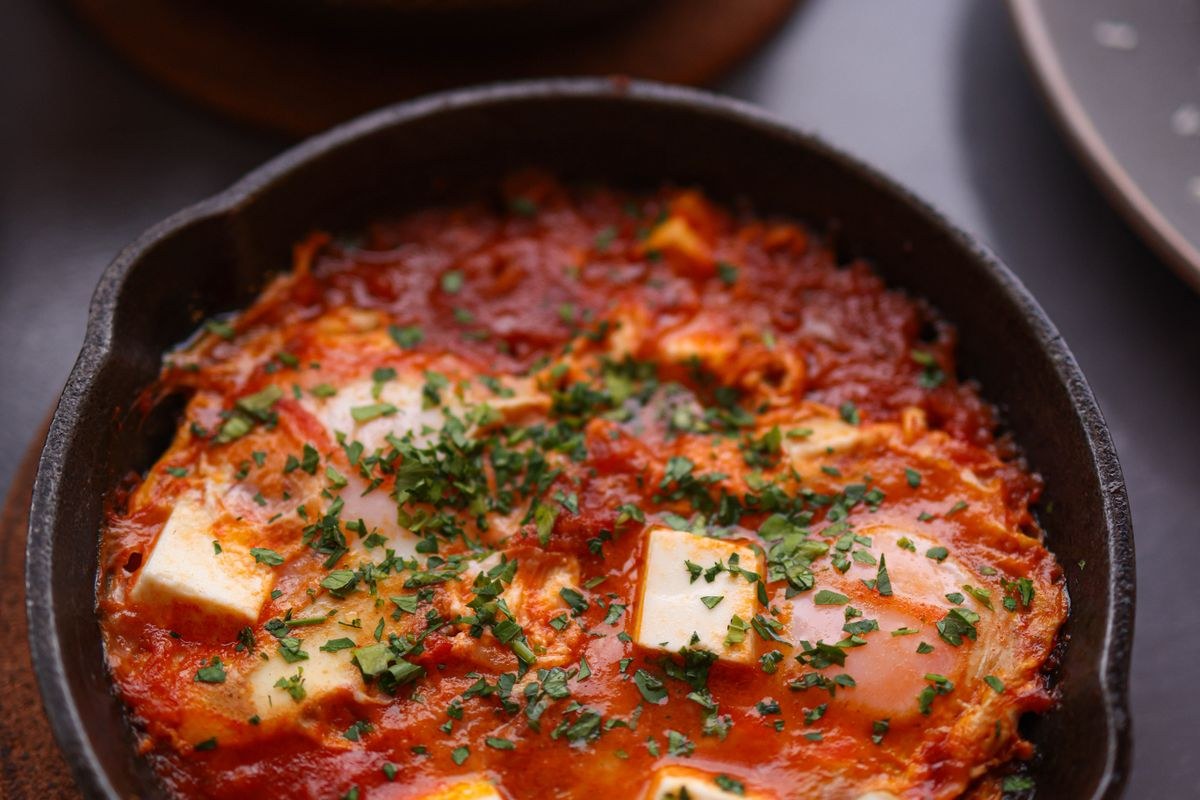Shakshuka with Spinach & Feta